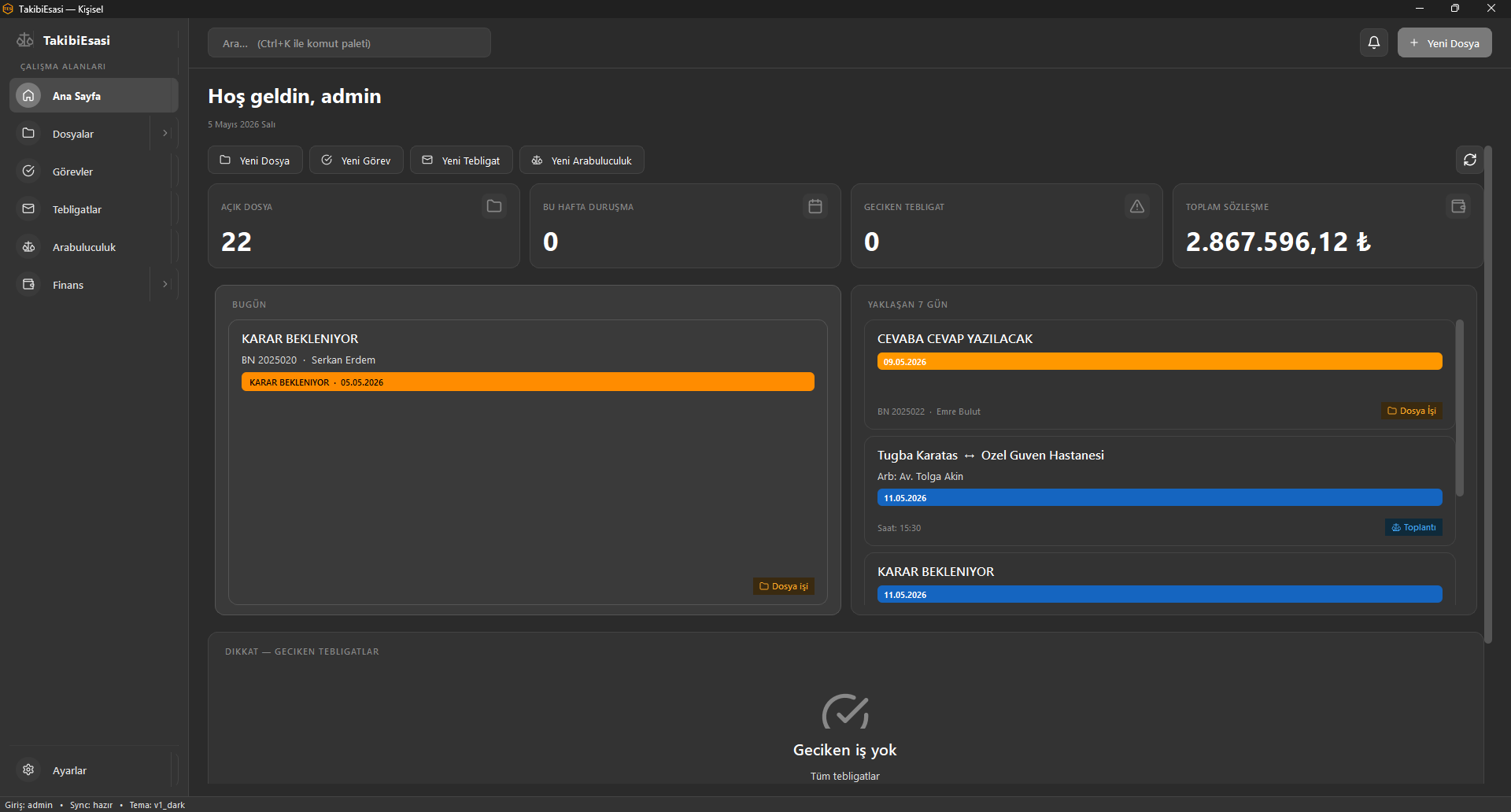 V2 Dashboard